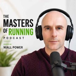 cover art for The Masters of Running Podcast.