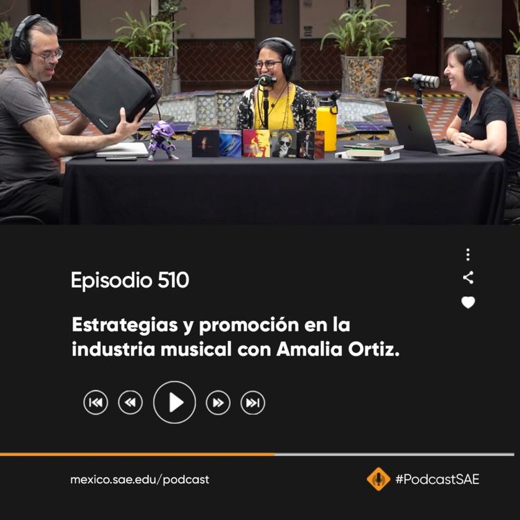 cover art for Episodio 510 - #PodcastSAE, estrategias y promoción en la industria musical con Amalia Ortiz.