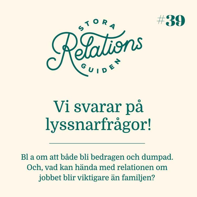 cover art for Lyssnarfrågor – bl a om: att både bli bedragen och dumpad! porr eller inte? Och mycket mer.