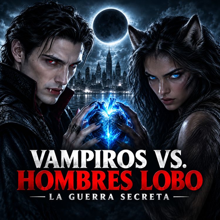 cover art for HOMBRES LOBO VS VAMPIROS: La Ciudad Bajo la Luna Negra | Historia de Terror
