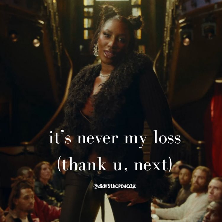 cover art for it's never my loss (thank u, next)
