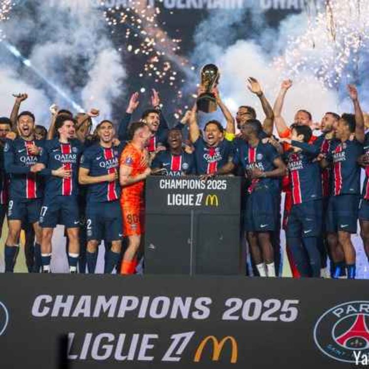 cover art for Podcast 19/05/25 : PSG/AJA (3-1), 13e titre et finales