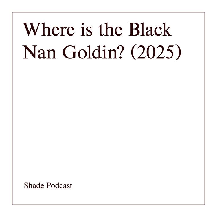 cover art for Where is the Black Nan Goldin?