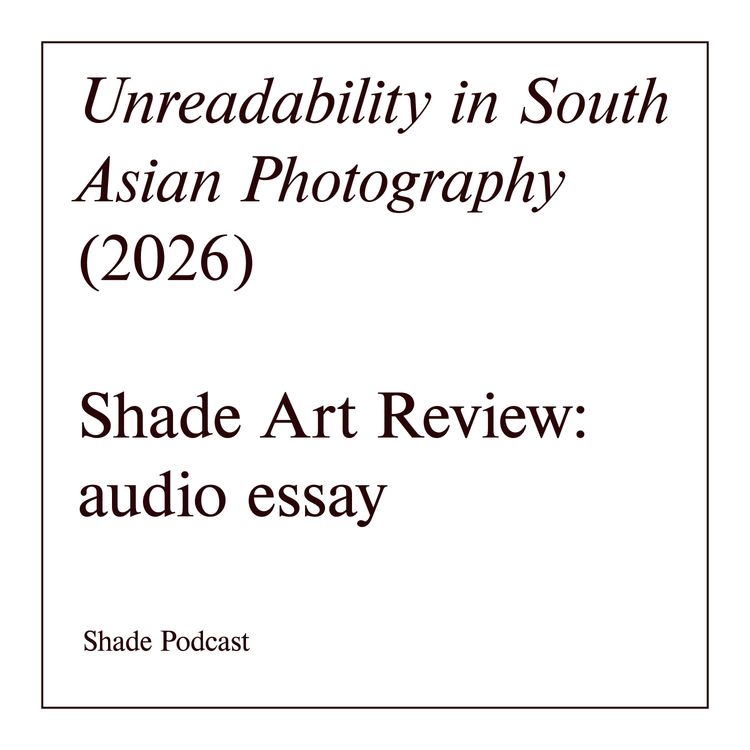 cover art for Unreadability in South Asian Photography