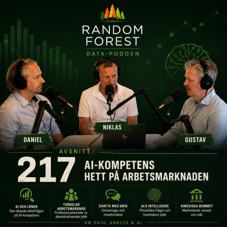 cover art for Avsnitt 217 - AI-kompetens hett på arbetsmarknaden
