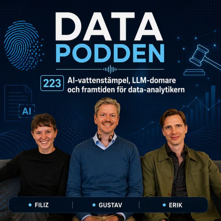 cover art for 223 - AI-vattenstämpeln, LLM-domare och framtiden för data-analytikern