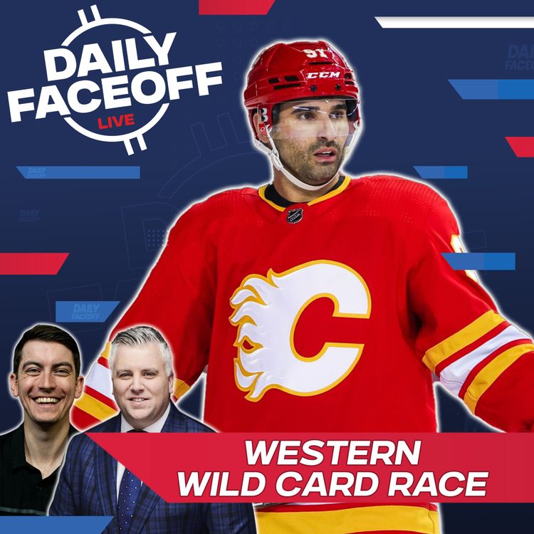 cover art for Flames vs Blues: Who Gets The Final Spot? | Daily Faceoff LIVE
