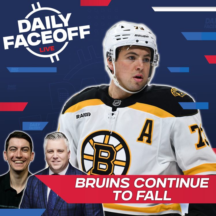 cover art for Bruins Free Fall Puts Them In Lottery Range | Daily Faceoff LIVE