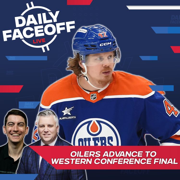 cover art for Panthers Roll Leafs & Oilers End Golden Knights Run | Daily Faceoff LIVE