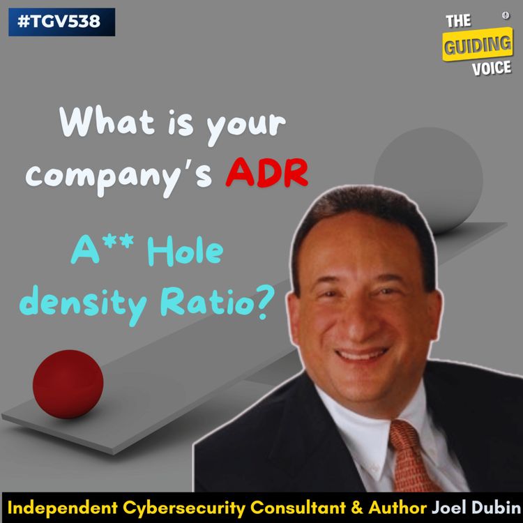 cover art for A** Hole Density Ratio (ADR) & The 7 Habits of Highly Dysfunctional Companies | Joel Dubin | #TGV538