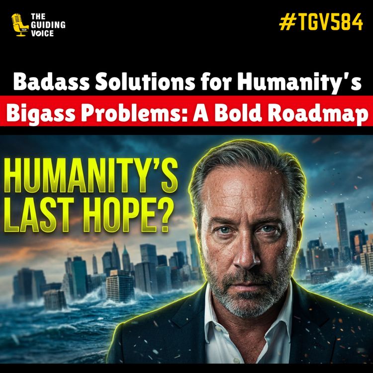 cover art for Badass Solutions for Humanity’s Bigass Problems: A Bold Roadmap | Mitch Francis | #TGV584