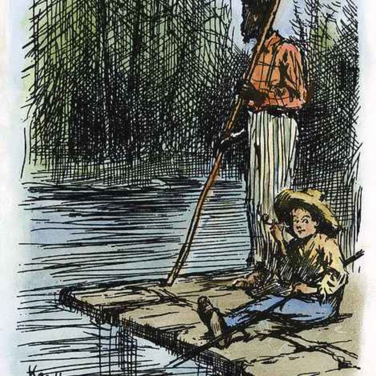 cover art for Adventures of Huckleberry Finn by Mark Twain