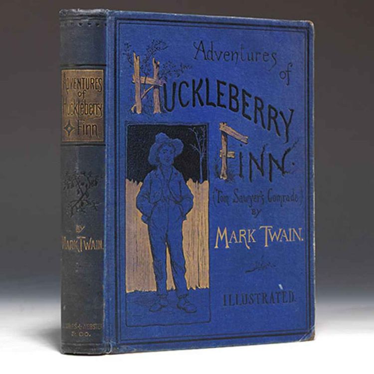 cover art for Adventures of Huckleberry Finn by Mark Twain