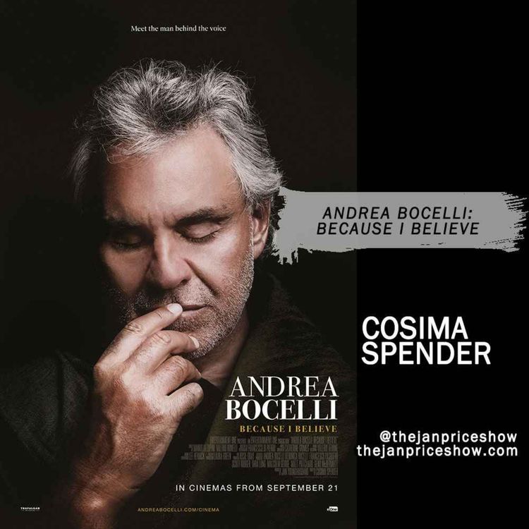 cover art for Cosima Spender on Andrea Bocelli: Because I Believe – An Intimate Look at a Global Icon