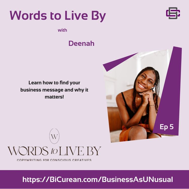 cover art for Words to Live By with Deenah