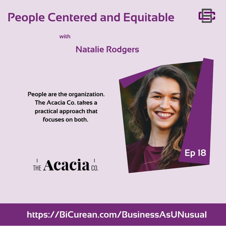 cover art for People Centered and Equitable Workplaces with Natalie Rodgers