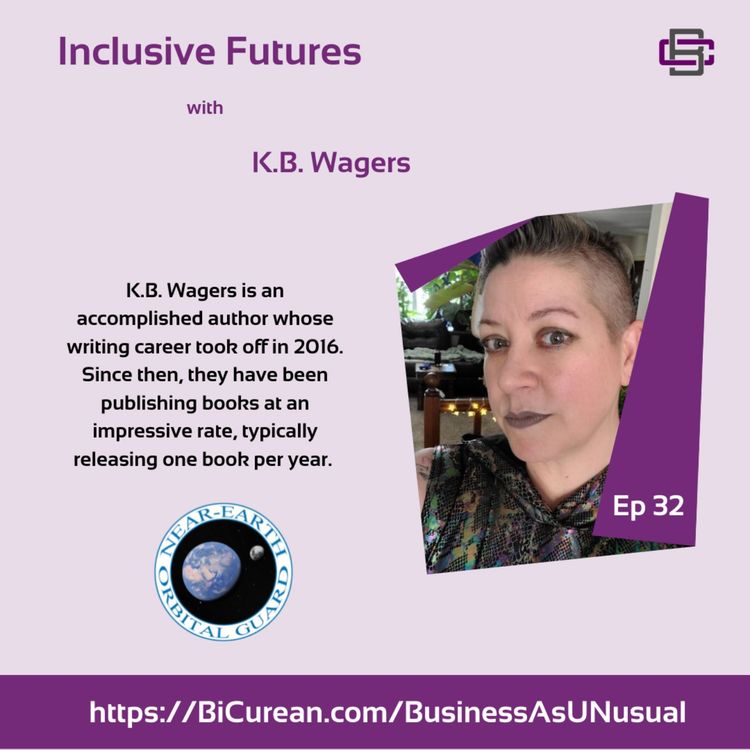 cover art for Inclusive Futures with K.B. Wagers