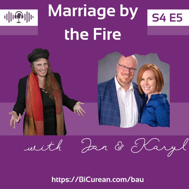 cover art for  Marriage by the Fire with Ian and Karyl Vassilaros