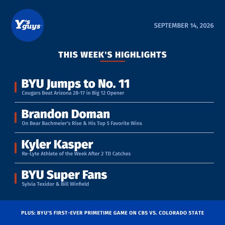 cover art for BYU Jumps to #11 | Brandon Doman | Colorado State Preview | CO Alumni Events | Super Fans & More