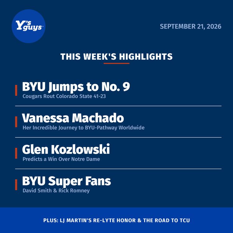 cover art for BYU is #9 | Glen Kozlowski Prediction | LJ Martin Historic Day | Guest Vanessa Machado | Super Fans