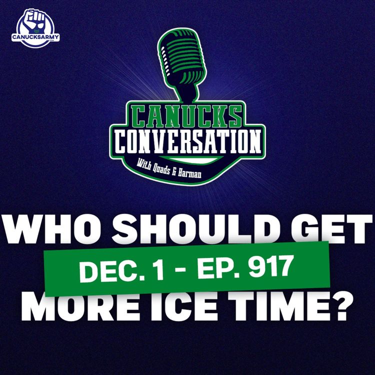 cover art for Dec. 1: Which young Canuck should get more ice time? ft. Jeff Paterson (ep. 917)