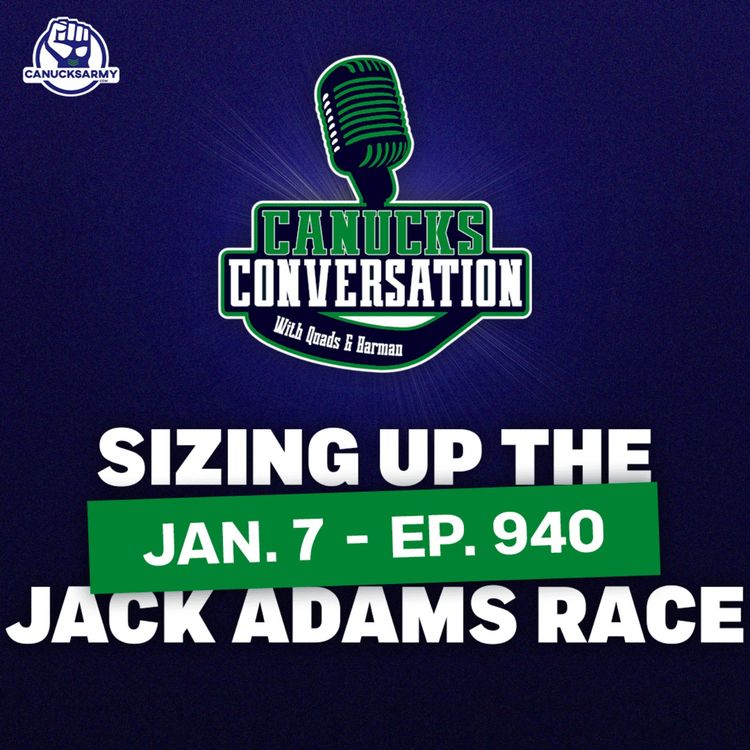 cover art for Jan. 7: Canucks lose + sizing up the Jack Adams race (ep. 940)