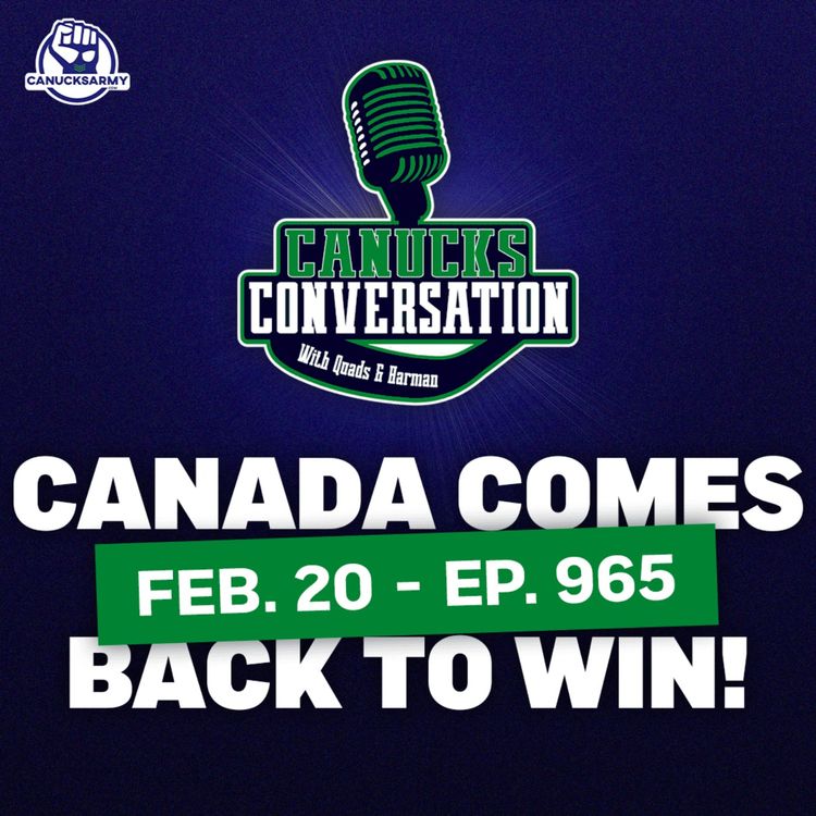 cover art for Feb. 20: Canada comebacks to beat Finland! Gold Medal Game vs USA is set. (ep. 965)