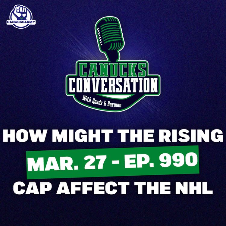 cover art for Mar. 27: How might the rising salary cap affect the NHL? ft. Patrick Johnston (ep. 990)
