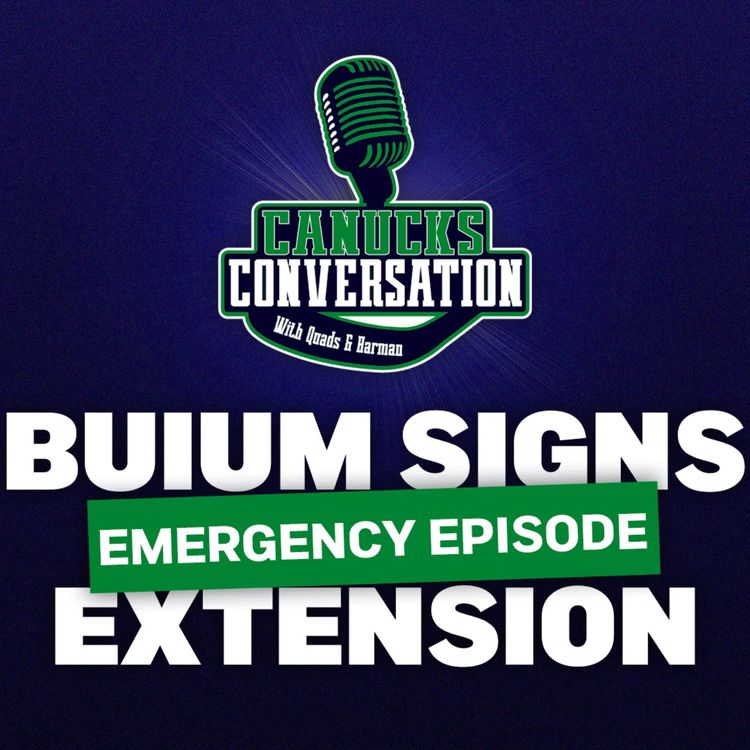 cover art for EMERGENCY EPISODE: Zeev Buium signs 8-year $75 M extension with Canucks