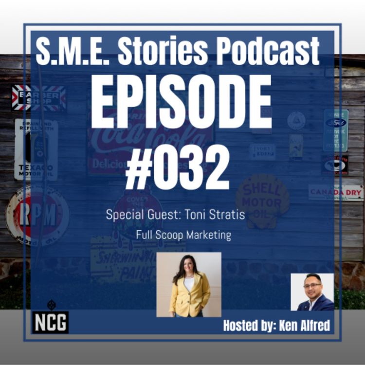 cover art for Small Business Stories - Toni Stratis - Full Scoop Marketing