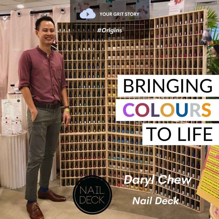 cover art for #Origins | Bringing colours to life | Daryl Chew | Founder Nail Deck
