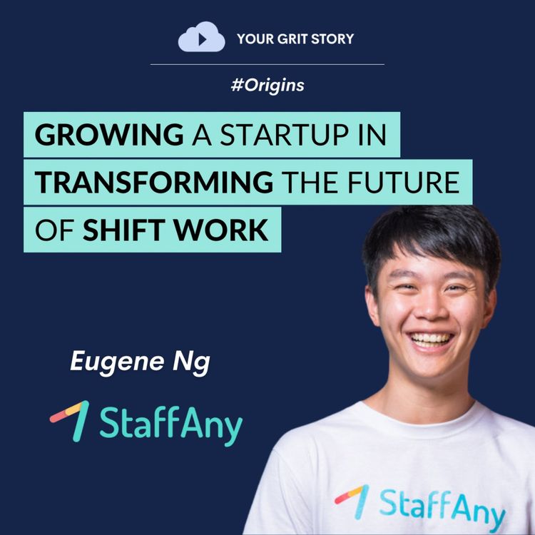 cover art for #Origins | Growing a startup in transforming the future of shift work | Eugene Ng | StaffAny co-founder