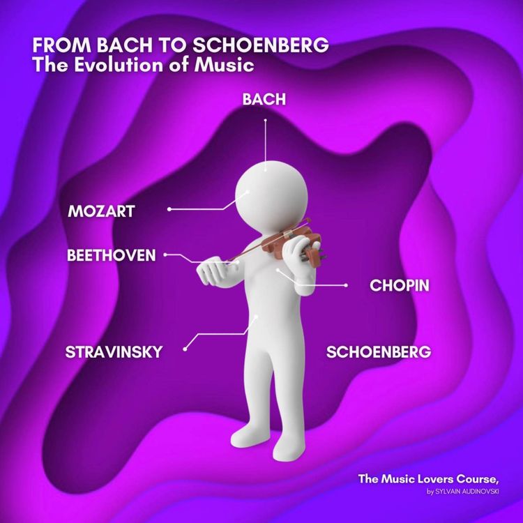 cover art for FROM BACH TO SCHÖNBERG, The Evolution of Music