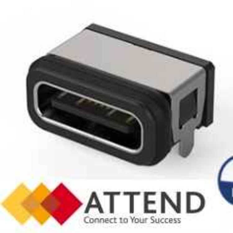 cover art for ATTEND - USB-C Connector for PCB with IP68 Reliably Protects Your Application by SOS electronic