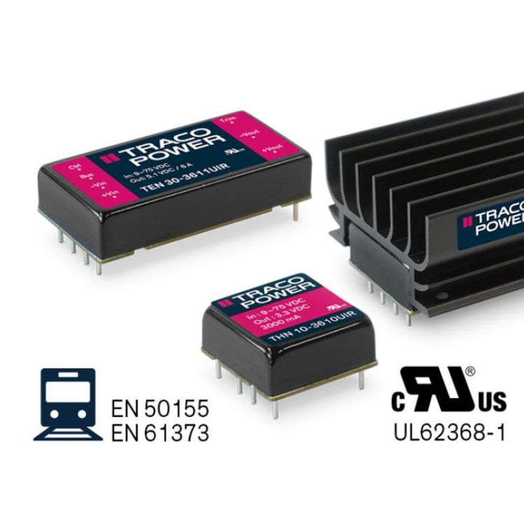 cover art for TRACO POWER - DC/DC Converters with 12:1 Input Voltage Range for Transportation by SOS electronic