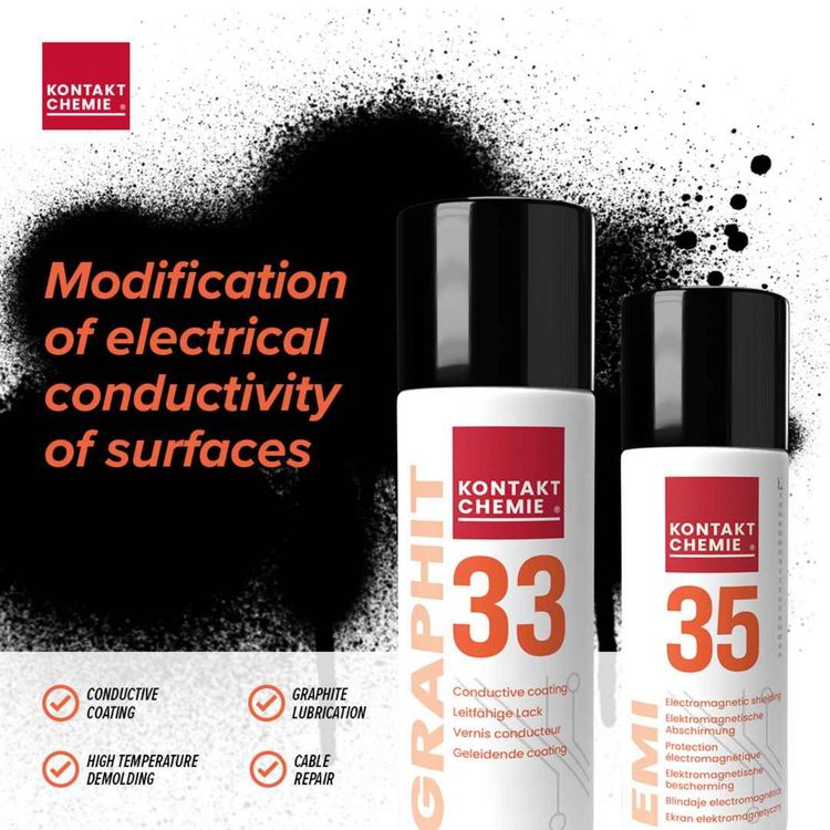 cover art for Kontakt Chemie - Graphite vs Copper: Graphit 33 and EMI 35 Sprays for Surface Shielding and ESD Protection