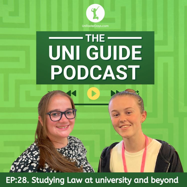 cover art for E28: Studying Law at university and beyond