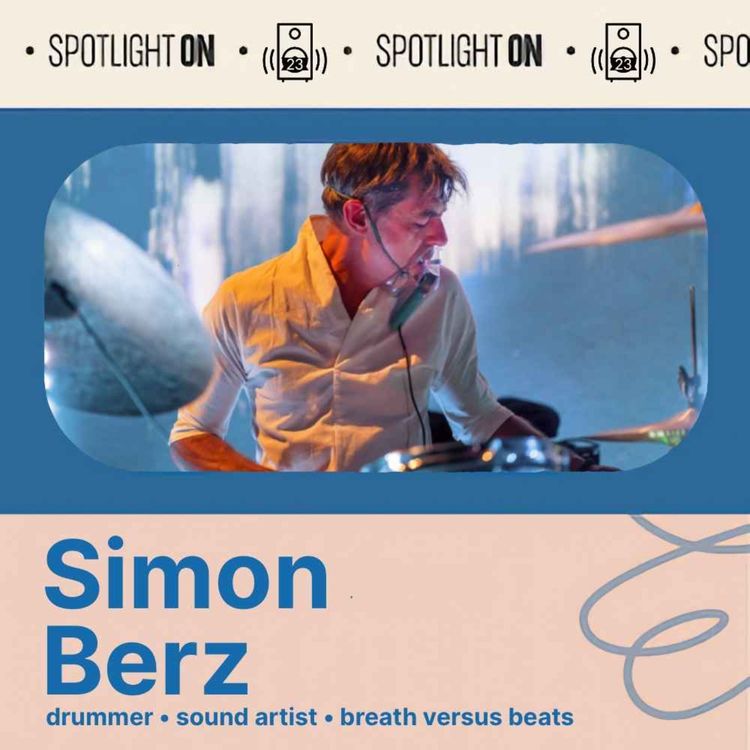cover art for Simon Berz creates art with drums, sound, and trash