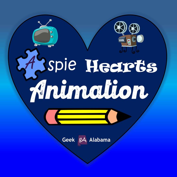 cover art for Aspie Hearts Animation Podcast Trailer