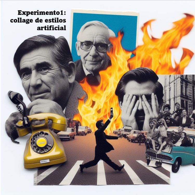 cover art for experimento1: collage de estilos artificial