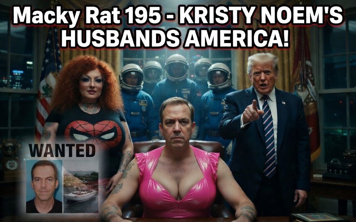 cover art for MACKY RAT 195 - KRISTY NOEM'S HUSBAND'S AMERICA