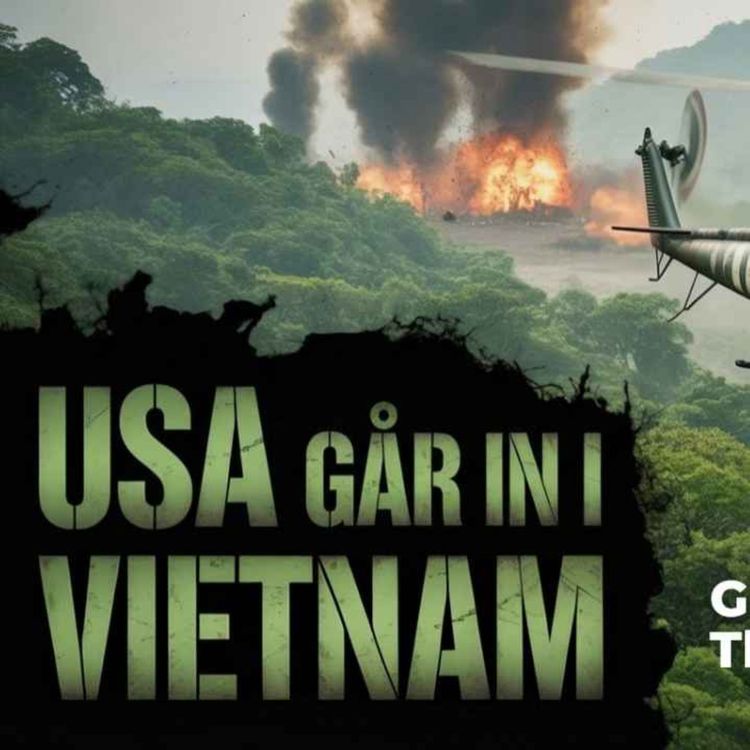 cover art for 458 USA går in i Vietnam 1965. Bakgrunden till krigets utveckling.