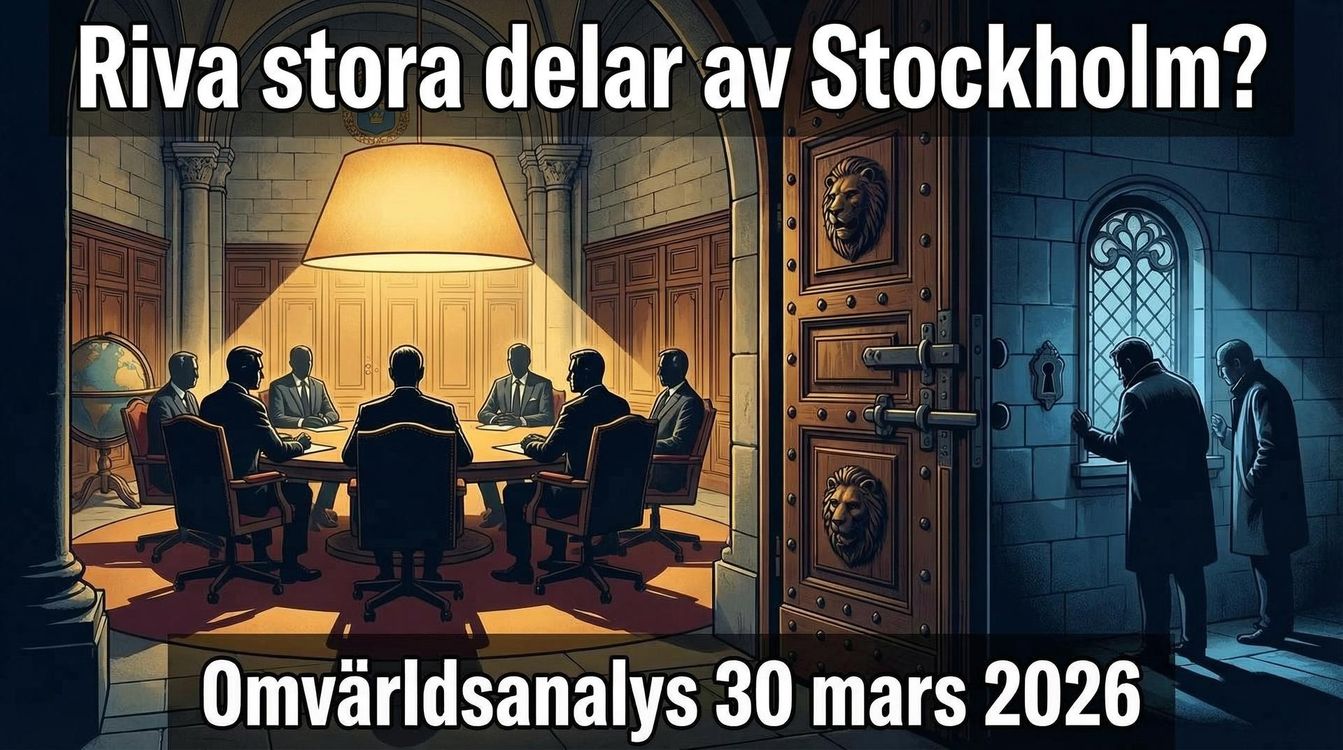 cover art for 567 - "Riv stora delar av Stockholm"? Omvärldsanalys 30 mars 2026