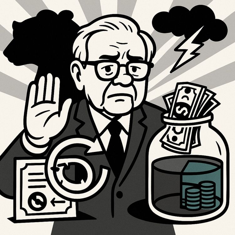 cover art for 巴菲特手握30%現金、停止回購，他在害怕什麼？（Sparksine廣東話讀書會 X 股市漁夫）