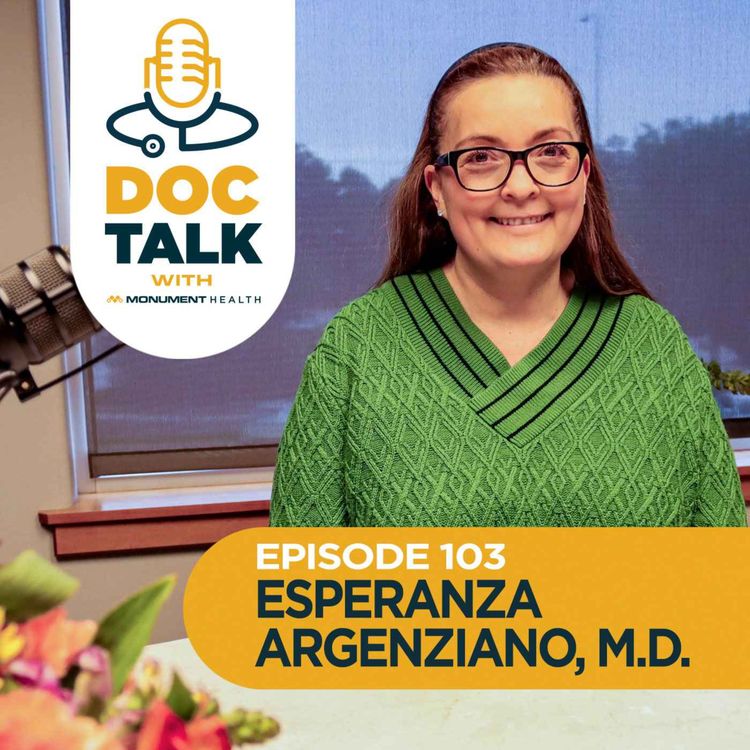 cover art for Episode 105: Rheumatology: Living with Lupus featuring Dr. Esperanza Argenziano