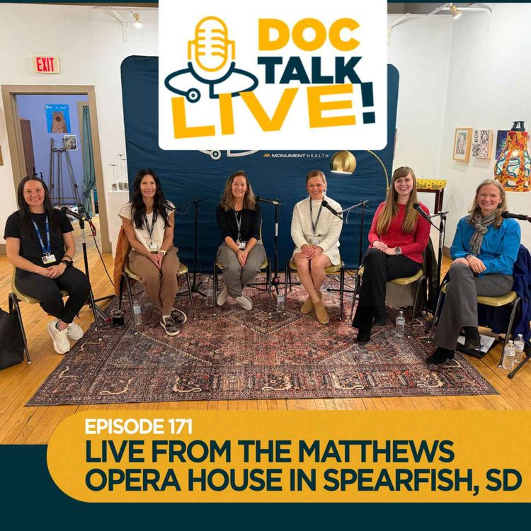 cover art for Episode 171: Doc Talk Live! at The Matthews Art Center - Staying on Track When the Holidays Throw Off Everything