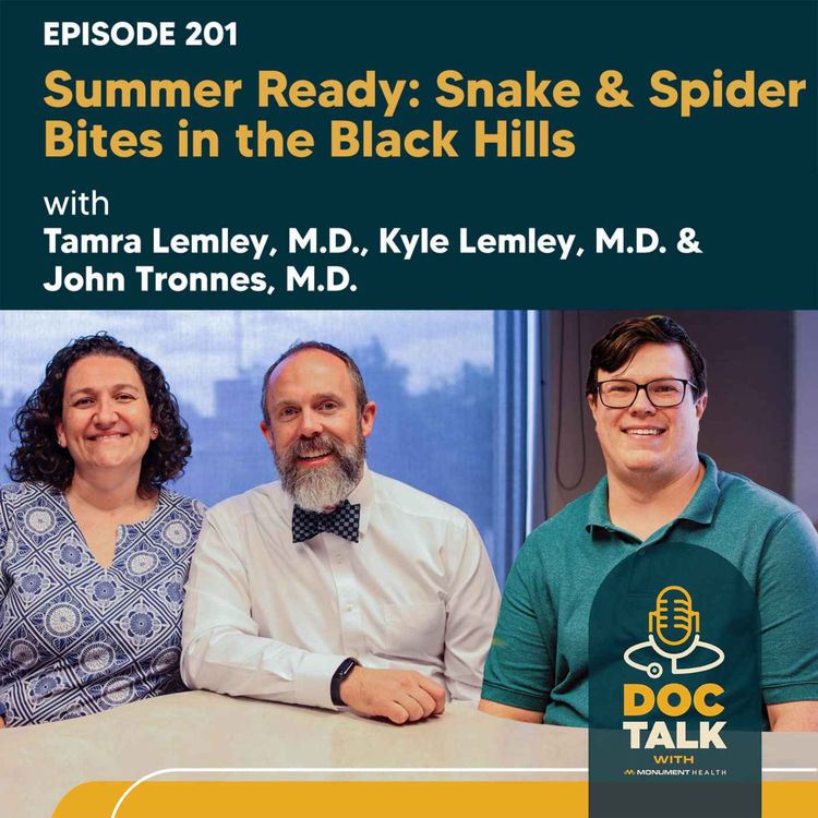 cover art for Snake and Spider Bites in the Black Hills with Tamra Lemley, M.D., Kyle Lemley, M.D. and John Tronnes, M.D.