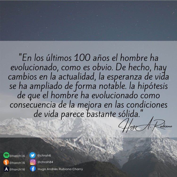 cover art for Nuestra evolución en el último siglo.