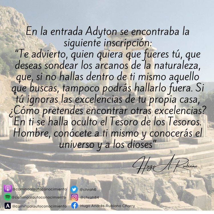 cover art for La famosa frase "conocete a ti mismo"