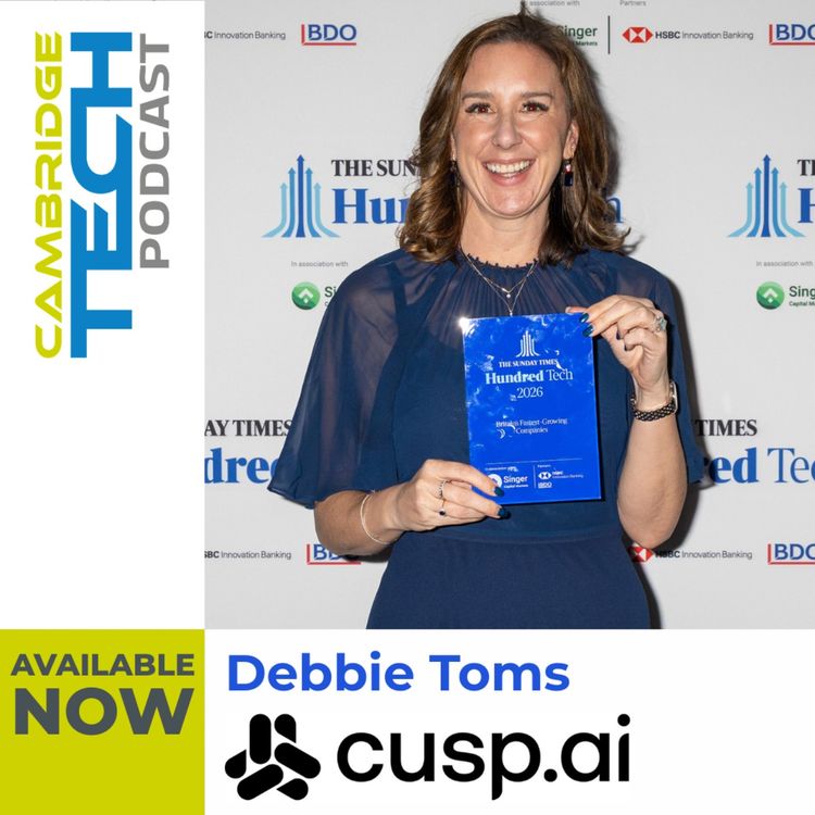 cover art for How CuspAI is Revolutionising Materials Discovery, with Debbie Toms